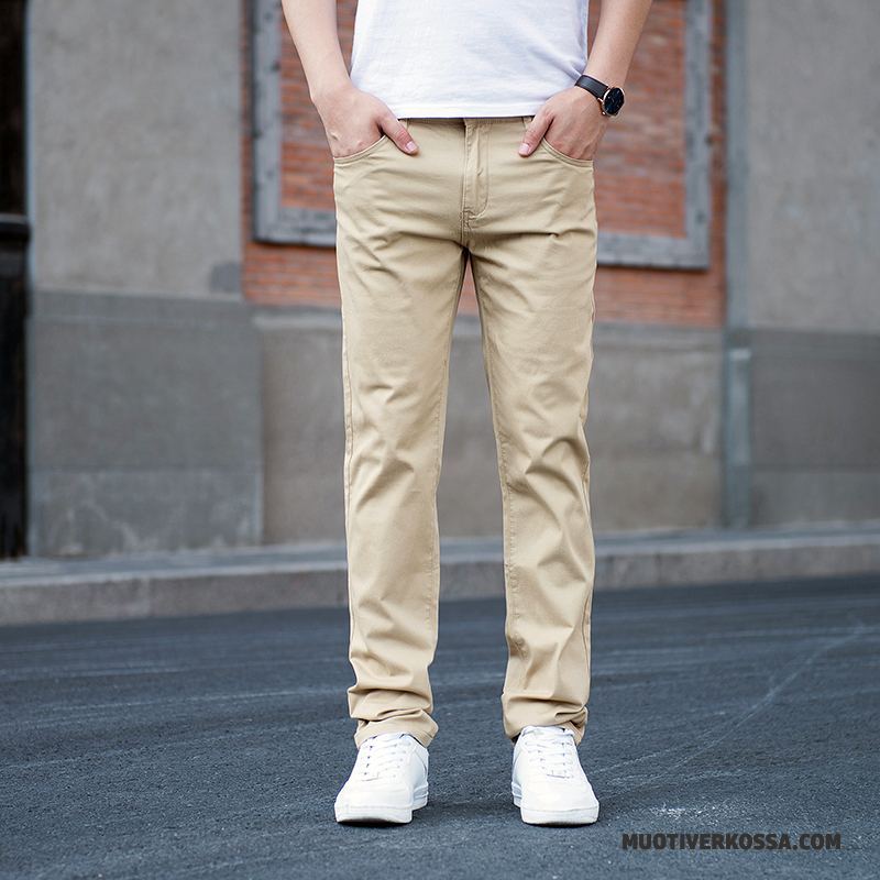 Spodnie Męskie Szerokie Długie Moda Cienkie Slim Fit Lato