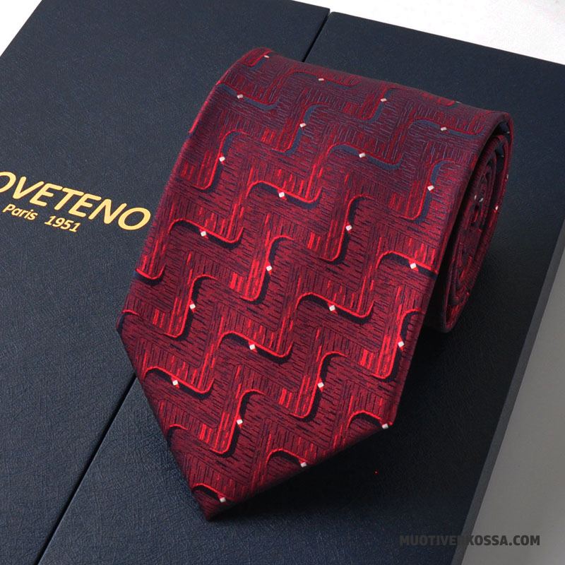 Krawat Męskie Pudełko Na Prezenty Sukienka Biznes Nowy Z Pracy Granatowy Czerwony