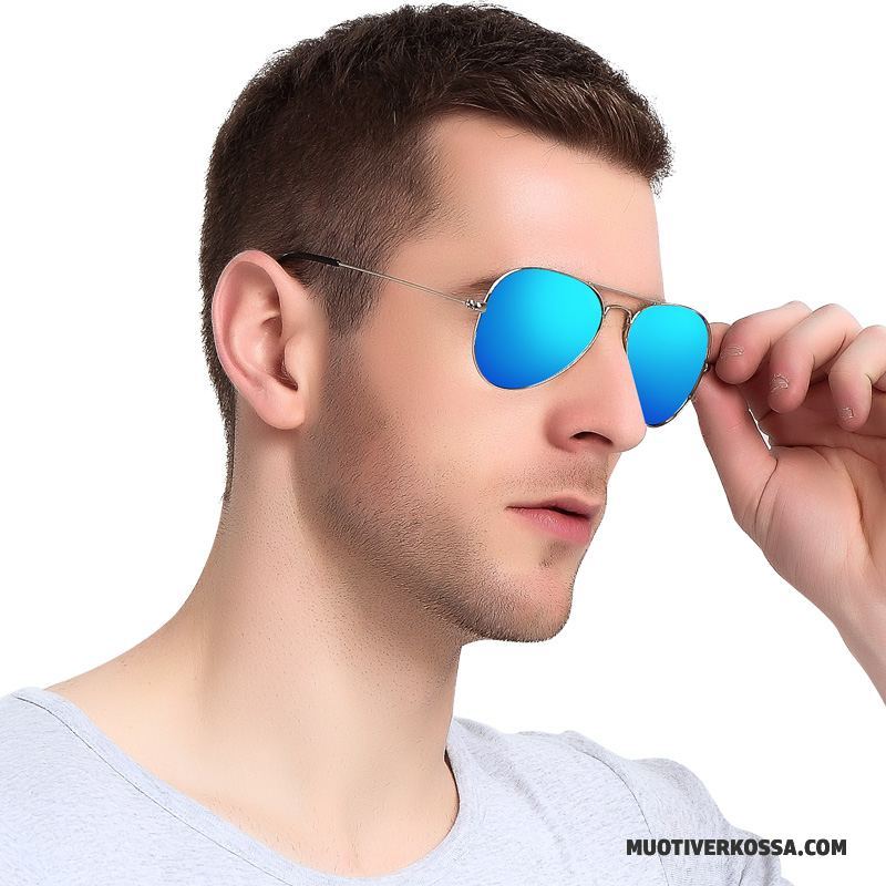 Okulary Przeciwsłoneczne Męskie Polaryzator Dla Kierowców Ropucha Trendy Damska Zakochani Niebieski Srebrny