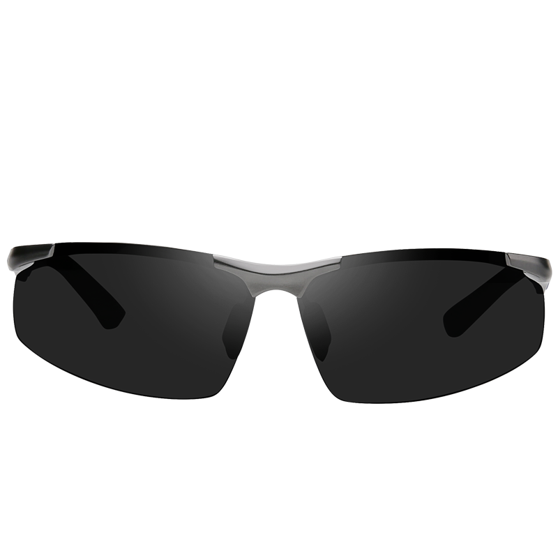 Okulary Przeciwsłoneczne Męskie Wędkarstwo Oryginalne 2018 Sportowe Trendy Aluminium Magnezu Czarny