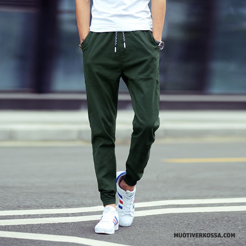 Spodnie Męskie Spodnie Dresowe Slim Fit Tendencja Elastyczne Casualowe Spodnie Harlan Zielony