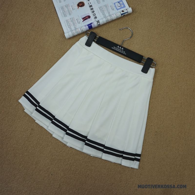 Spódnica Damskie Krótkie Spódnice Plisowana Świeży Mały Żeński College Biały