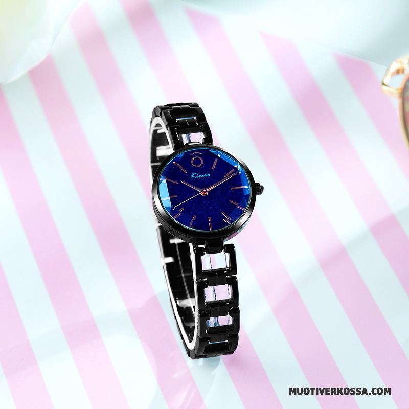 Zegarek Damskie Trendy Nowy Moda Dziewczynka Damska Prosty Niebieski