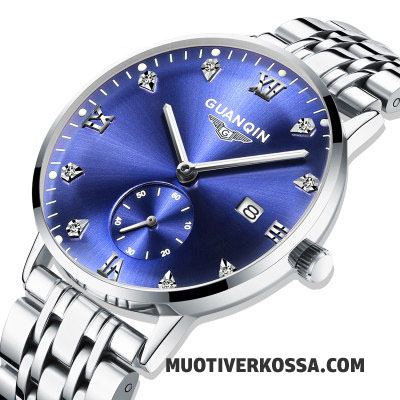 Zegarek Męskie Nowy Świecące Wodoodporny Cienkie 2018 Oryginalne Niebieski