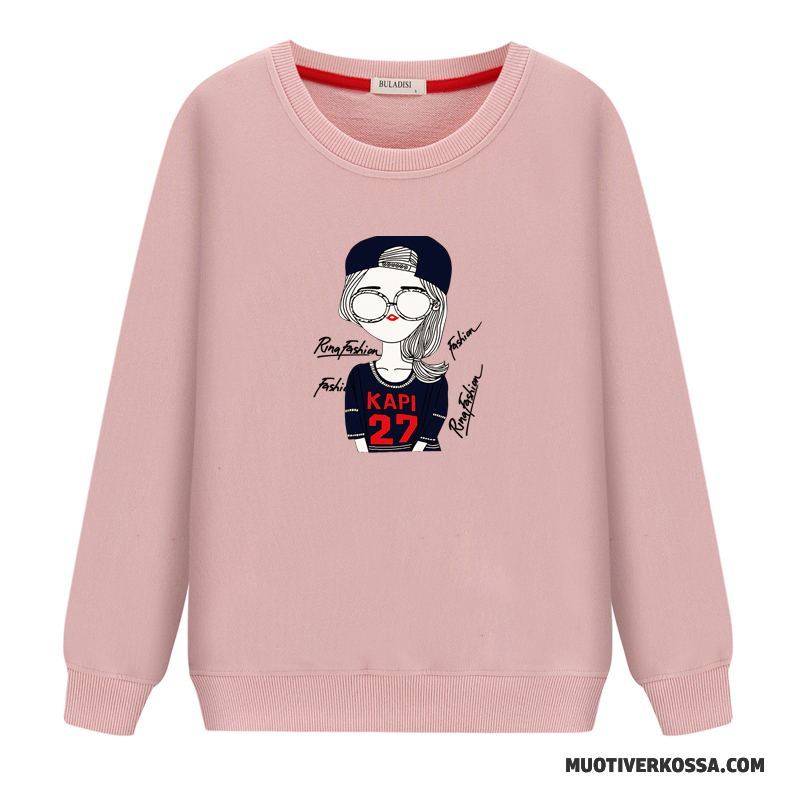 Bluza Z Kapturem Damskie Bluzy Z Kapturem Tendencja Cienkie Pullover Okrągły Dekolt Student Biały