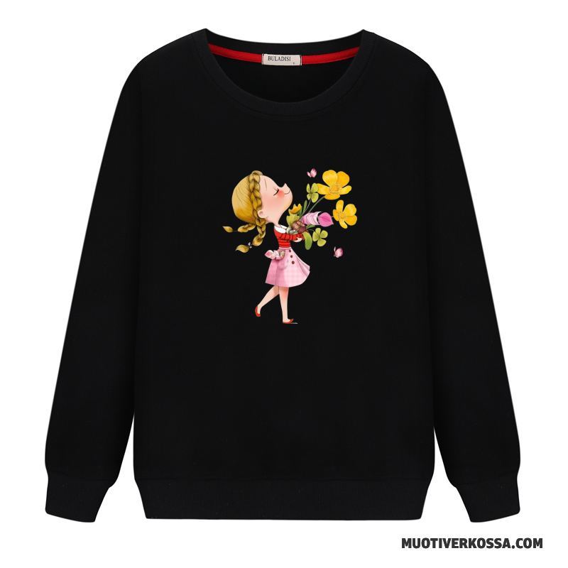 Bluza Z Kapturem Damskie Bluzy Z Kapturem Tendencja Cienkie Pullover Okrągły Dekolt Student Biały