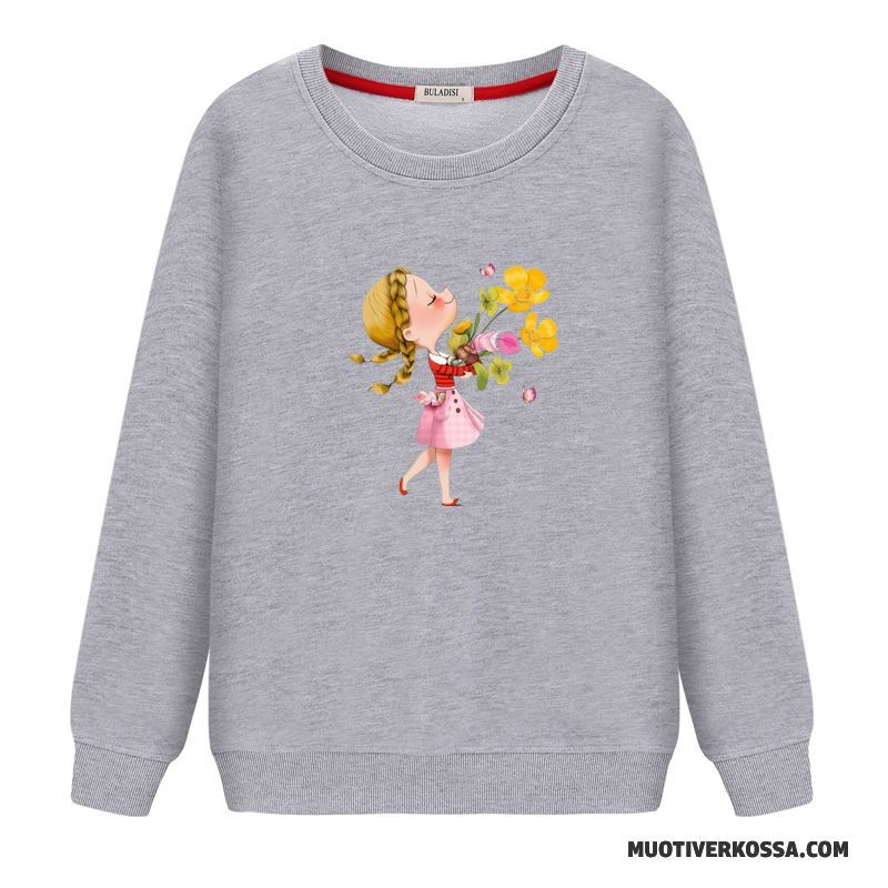 Bluza Z Kapturem Damskie Bluzy Z Kapturem Tendencja Cienkie Pullover Okrągły Dekolt Student Biały