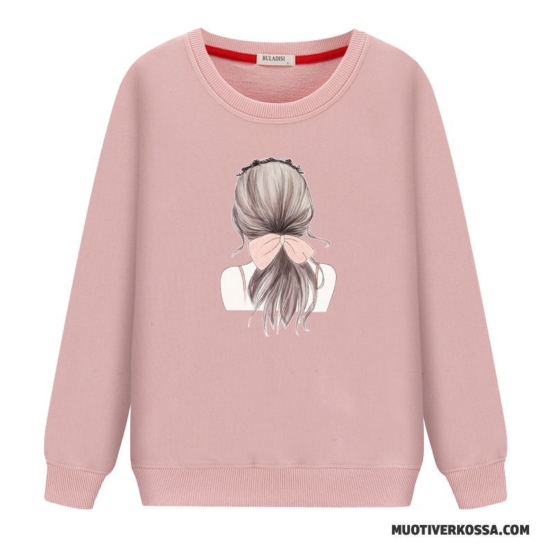 Bluza Z Kapturem Damskie Bluzy Z Kapturem Tendencja Cienkie Pullover Okrągły Dekolt Student Biały