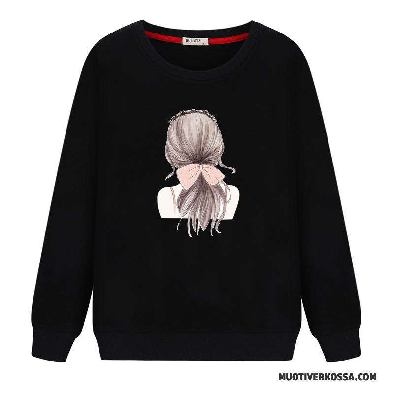 Bluza Z Kapturem Damskie Bluzy Z Kapturem Tendencja Cienkie Pullover Okrągły Dekolt Student Biały