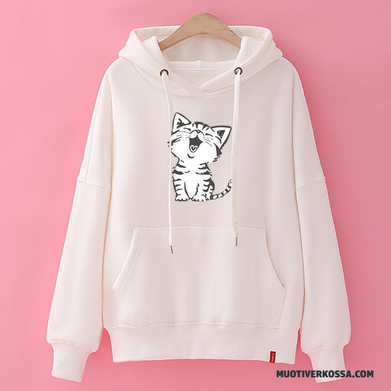 Bluza Z Kapturem Damskie Nowy Super Wiosna Bluzy Z Kapturem Szerokie Płaszcz Czarny