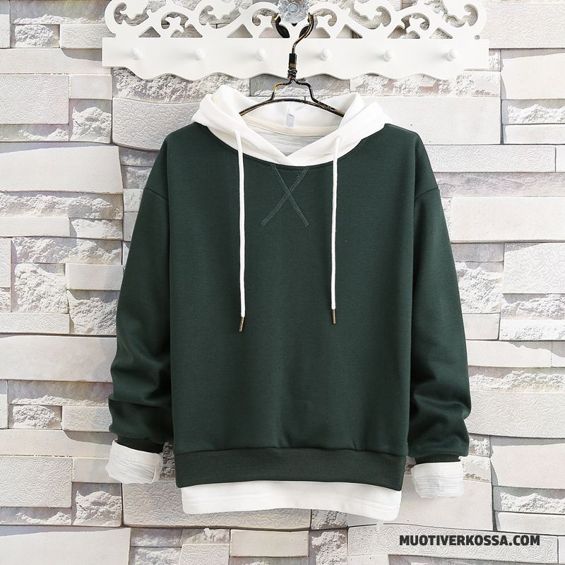 Bluza Z Kapturem Męskie Vintage Pullover Tendencja Bluzy Z Kapturem Płaszcz Zakochani Brunatny