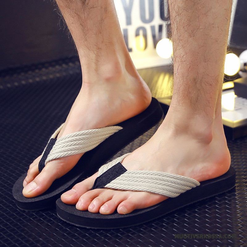 Japonki Męskie Outdoor Brytyjski Casual Tendencja Plażowe Buty Brązowy