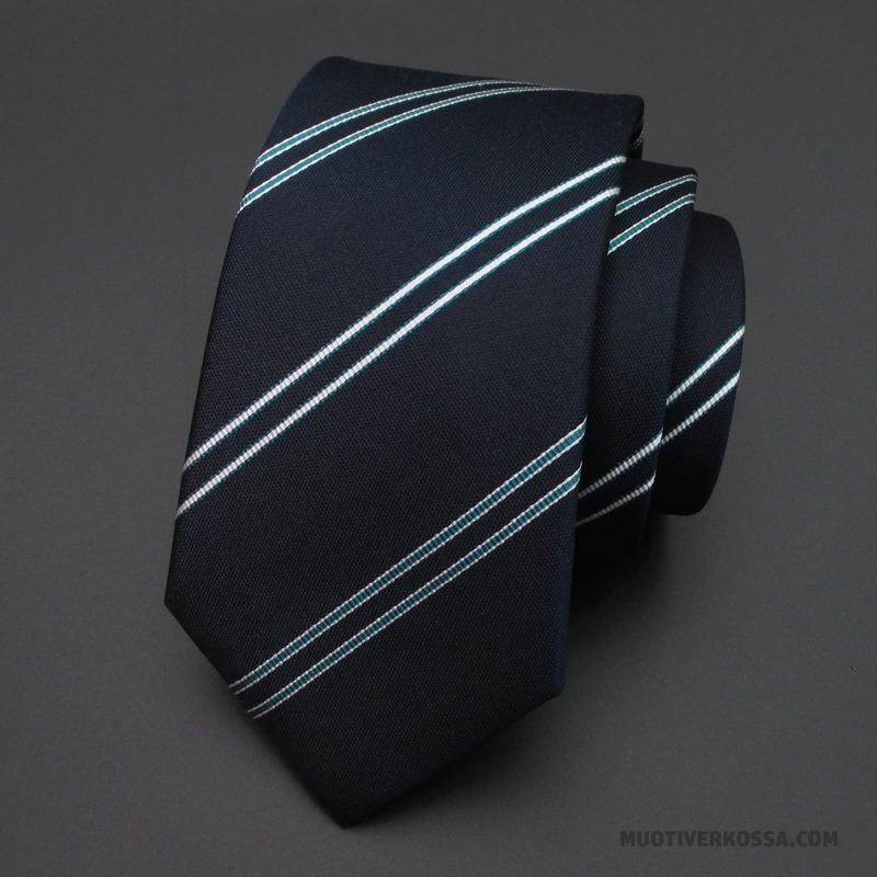 Krawat Męskie Biznes Jedwab Sukienka Wąskie Moda Pudełko Na Prezenty Niebieski
