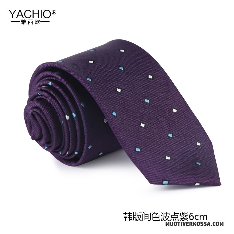 Krawat Męskie Wąskie Moda Trendy 6 Cm Sukienka Casual Niebieski
