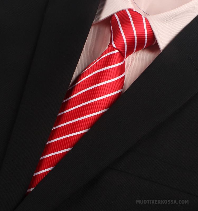 Krawat Męskie Ślubna Wąskie Biznes Pan Młody Sukienka 7 Cm Fioletowy Proszek Czerwony