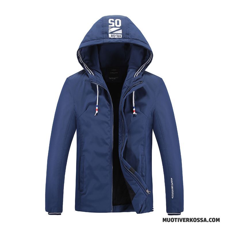 Kurtka Męskie Tendencja Płaszcz Nowy Slim Fit Sportowe Casual Biały Czerwony