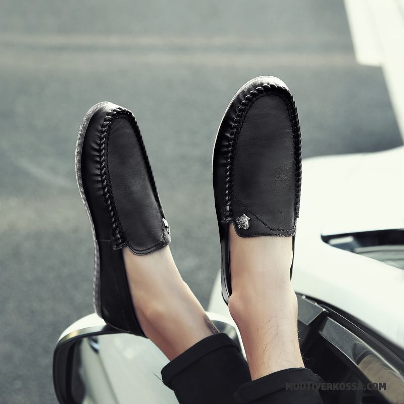 Mokasyny Męskie Buty Wiosna Wszystko Pasuje Casual Slip On Loafers Szary