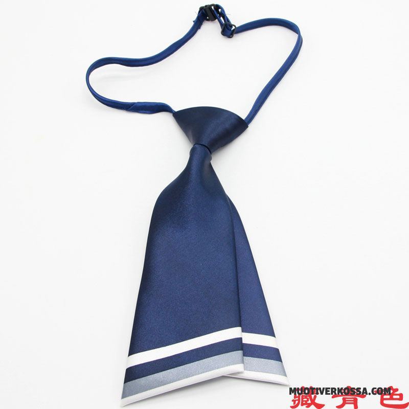 Muszka Damskie Damska Krawat Z Pracy Sukienka Mały Kołnierz Kwiatowy Niebieski Proszek