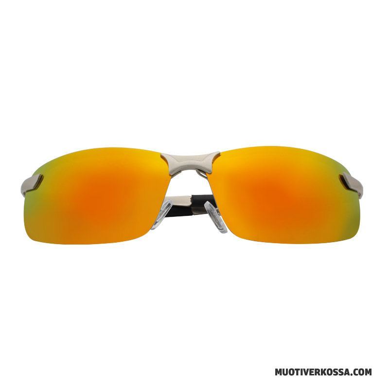 Okulary Przeciwsłoneczne Męskie Trendy Moda Dla Kierowców Sportowe Polaryzator Niebieski Srebrny