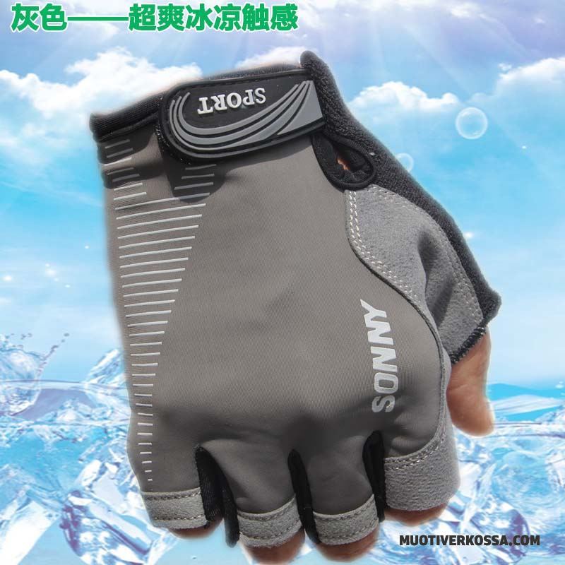 Rękawiczki Męskie Dla Kierowców Sportowe Cienkie Antypoślizgowe Ochrona Przed Słońcem Jazdy Granatowy
