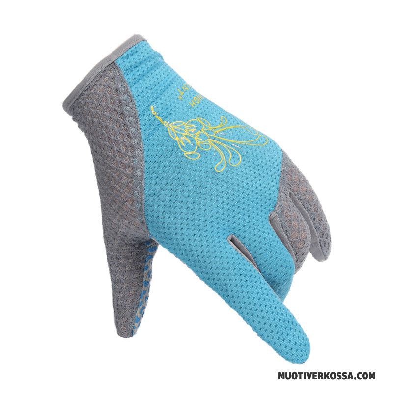 Rękawiczki Męskie Długa Sekcja Oddychające Cienkie Lato Sportowe Antypoślizgowe Fioletowy