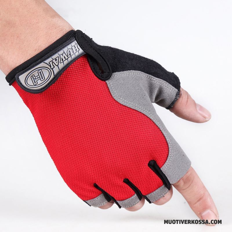 Rękawiczki Męskie Odporne Na Zużycie Pół Palca Dla Kierowców Training Outdoor Cienkie Czarny