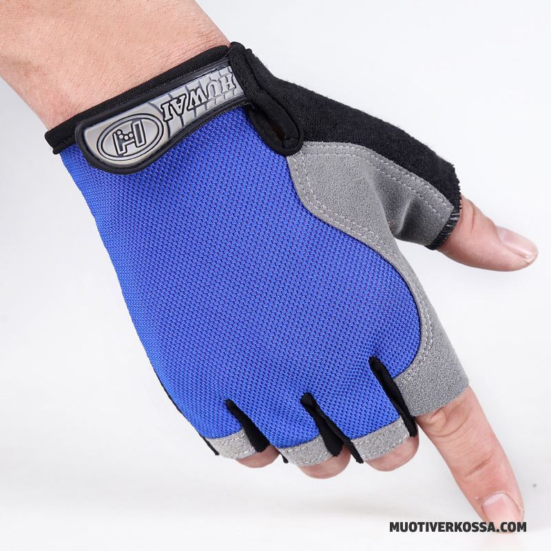 Rękawiczki Męskie Odporne Na Zużycie Pół Palca Dla Kierowców Training Outdoor Cienkie Czarny