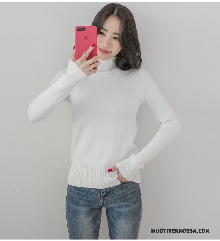 Sweter Damskie Nowy Slim Fit Długi Rękaw Podkoszulek Kardigan Z Dzianiny Jesień