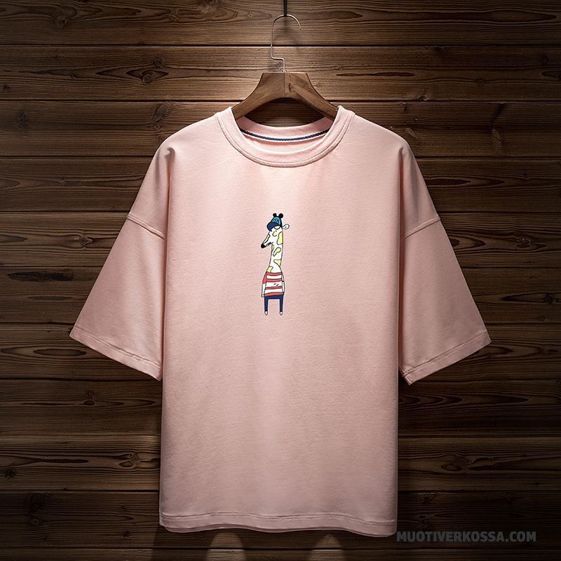 T-shirt Męskie Student Topy 2018 Tendencja Szerokie Lato Żółty