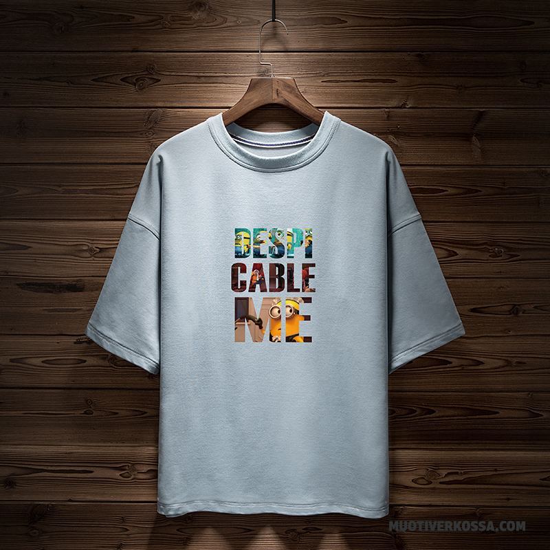 T-shirt Męskie Student Topy 2018 Tendencja Szerokie Lato Żółty