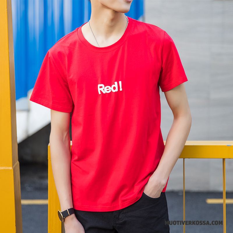 T-shirt Męskie Topy Slim Fit Tendencja Lato Piękny 2018 Brązowy