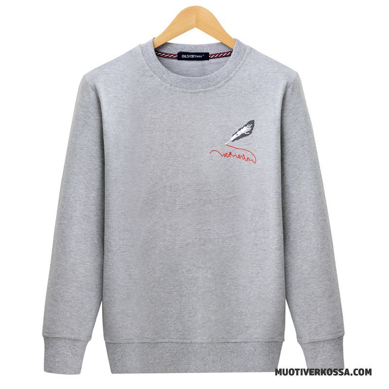T-shirt Z Długim Rękawem Męskie Bluzy Z Kapturem Płaszcz Wiosna Jesień Duży Rozmiar Pullover Biały