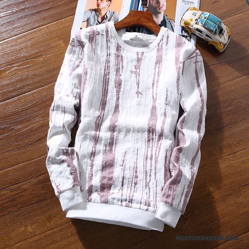 T-shirt Z Długim Rękawem Męskie Odzież Wierzchnia Modna Marka Topy Jesień Legginsy Bluzy Z Kapturem Biały