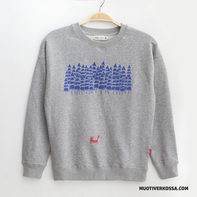 T-shirt Z Długim Rękawem Męskie Student Tendencja Okrągły Dekolt Sportowe Długi Rękaw Pullover Burgund
