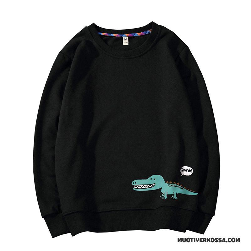 T-shirt Z Długim Rękawem Męskie Szerokie Casual Wiosna Bluzy Z Kapturem Tendencja Cienkie Proszek