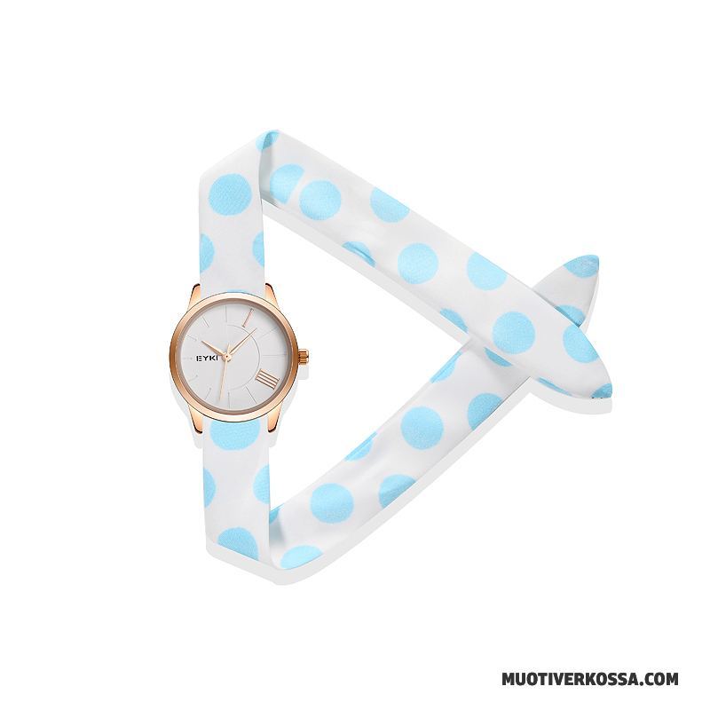 Zegarek Damskie Sztuka Średni Dekoracja Świeży Płótno Trendy Biały