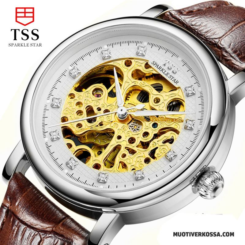 Zegarek Męskie Nowy Zegarek Na Rękę Casual Koronka Trendy Wodoodporny Złoty Biały