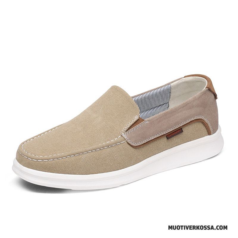 Mokasyny Męskie Pojedyncze Buty Casual Tendencja Slip On Każdego Dnia Autentyczny Czerwony