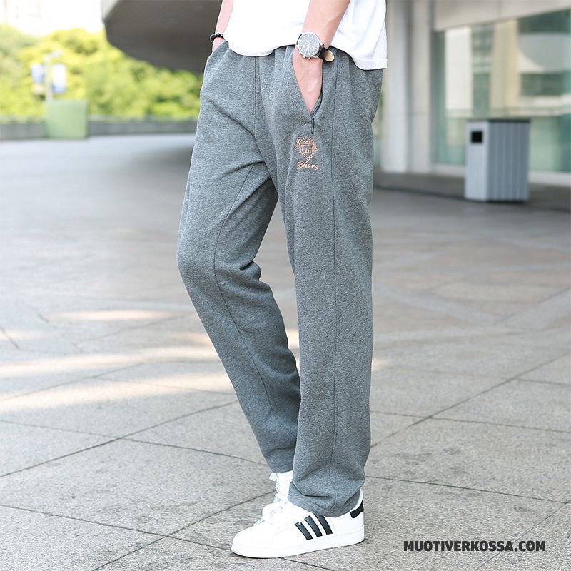 Spodnie Męskie Spodnie Dresowe Duży Rozmiar Młodzież Tendencja Proste Elastyczne Szary