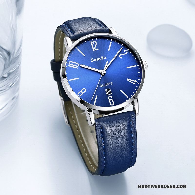 Zegarek Męskie 2018 Nowy Wodoodporny Trendy Świecące Moda Niebieski Biały